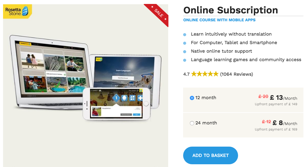 Learn English with Rosetta Stone without having to step foot out of your house